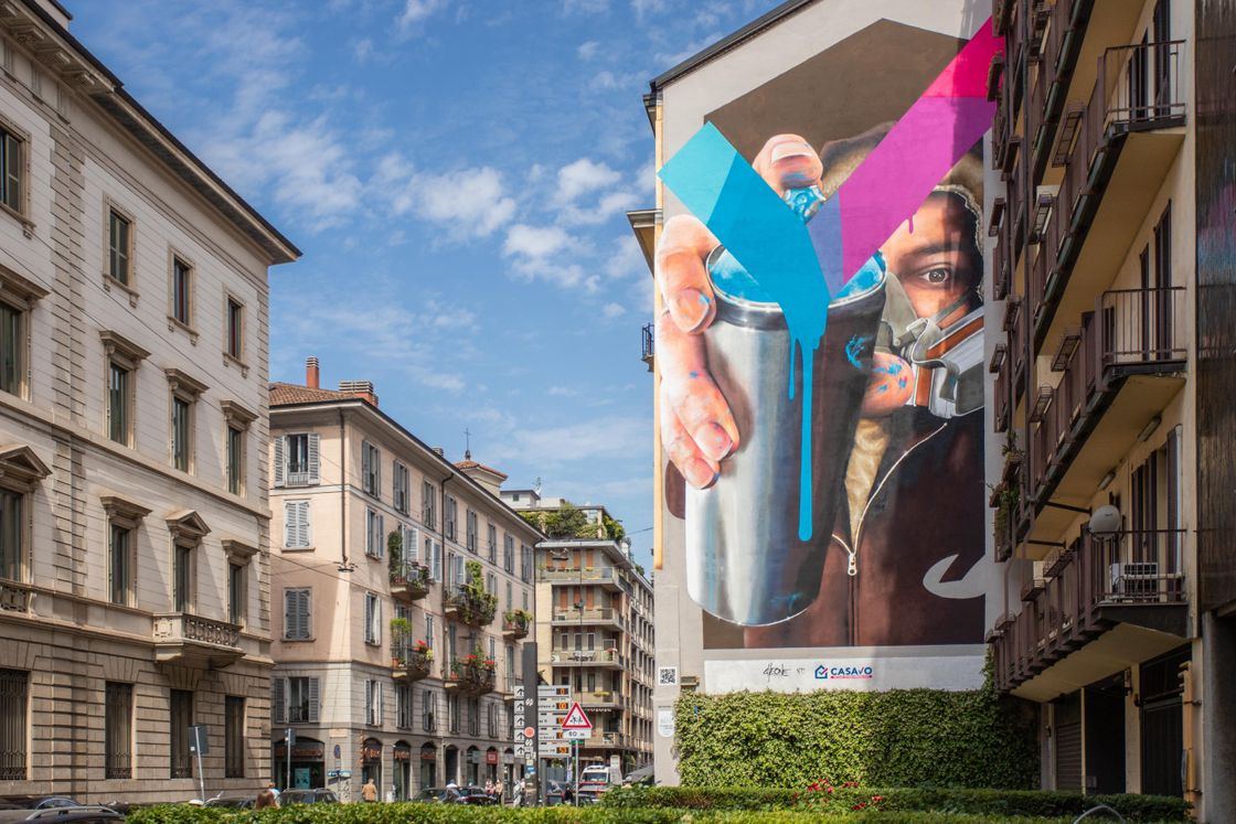 Un murales per la città di Milano