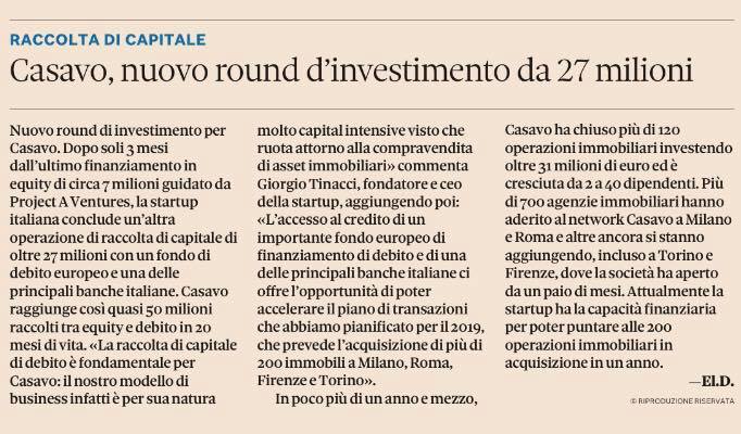 Cosa significa raccogliere 27 milioni di debito?